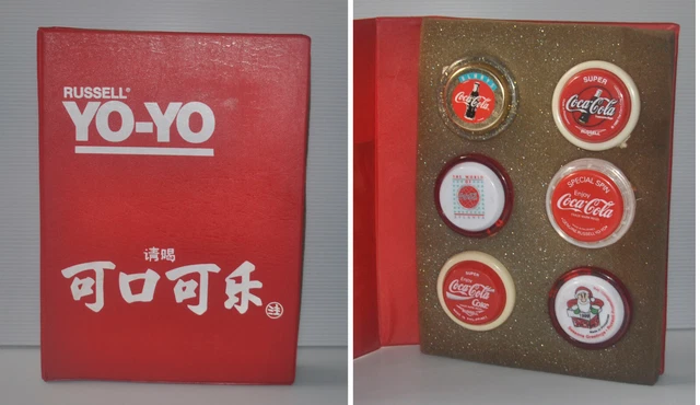 6 Yoyo Promo RUSSELL Christmas Set Santa Clause  Coca Coke Cola