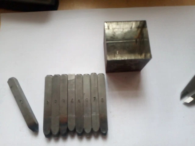 GRAVUREM Schlagzahlen 3mm - Vernickelte Prägestempel 0-9 Für Edelstahl