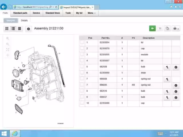 Volvo Impact 2019 - Catalogo Ricambi Epc - Electronic Parts Catalog Trucks Bus 2