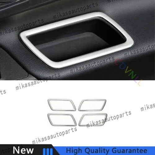For Chevrolet 18-2021 Equinox Silver Titanium Console Storage Box Cover Trim 4*