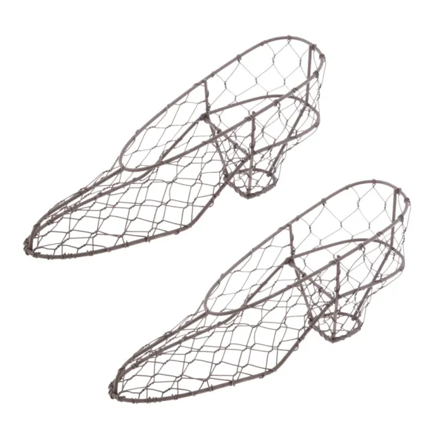 2 Stücke Retro Eisen Schuhe Form Sukkulenten Topf Metall Hängen Pflanzer