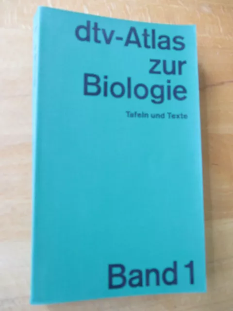 dtv-Atlas zur Biologie – Tafeln und Texte Band 1 Originalausgabe von 1967