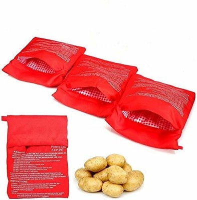 Patate Microonde Fritte Sacchetto di Patate al Forno Sacchetto per Patate 4 Pezzi Sacchetti per Patate al Forno Patate Microonde Patate Perfette in Soli 4 Minuti Borsa per Patate in Microonde 