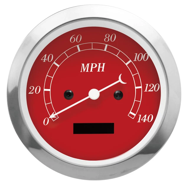 MOTOR METER RACING Classic 85mm Electrical Speedometer 140 MPH Digital