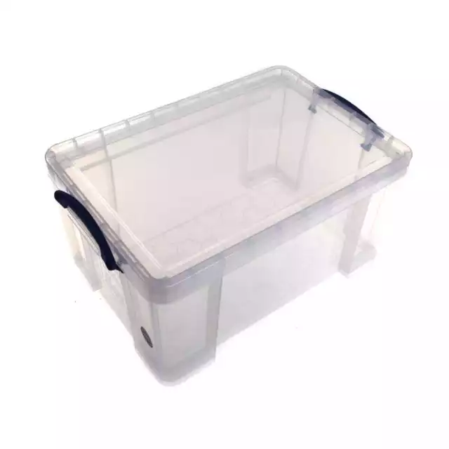 Really Useful Plastic Storage Box 48 Litre Clear