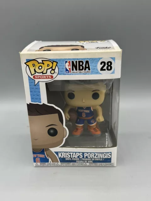 FUNKO NBA Series 3 Pop Figure Kristaps Porzingis New York Knicks 28 DAMAGED BOX