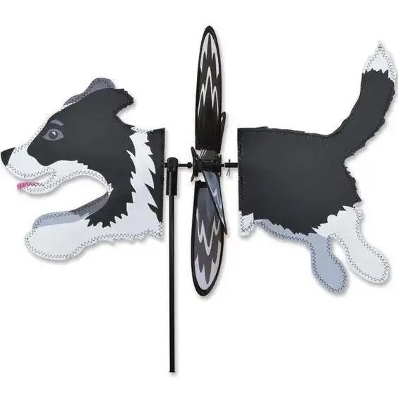 Border Collie Dog Petite Spinner Wind Garden 25099