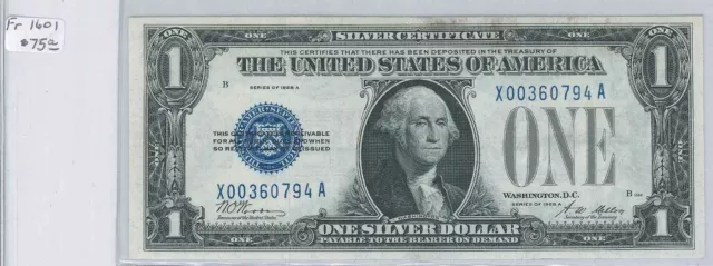 FR #1601 Silver Certificate $1 1928 A TJ 5/4