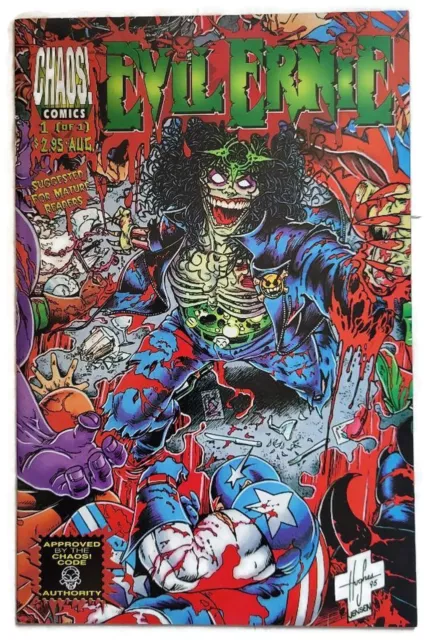 EVIL ERNIE vs. THE SUPER HEROES #1 1995 BOOK 1995 CHAOS COMICS