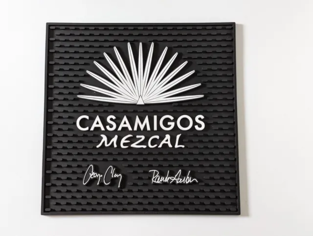 Casamigos Mezcal Large Square Rubber Silicone Bar Mat Runner Clooney Man Cave