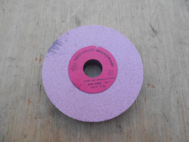 Cincinnati milacron 12A60-H6-VFM 4"x1/2"x3/4" grinding wheel, New