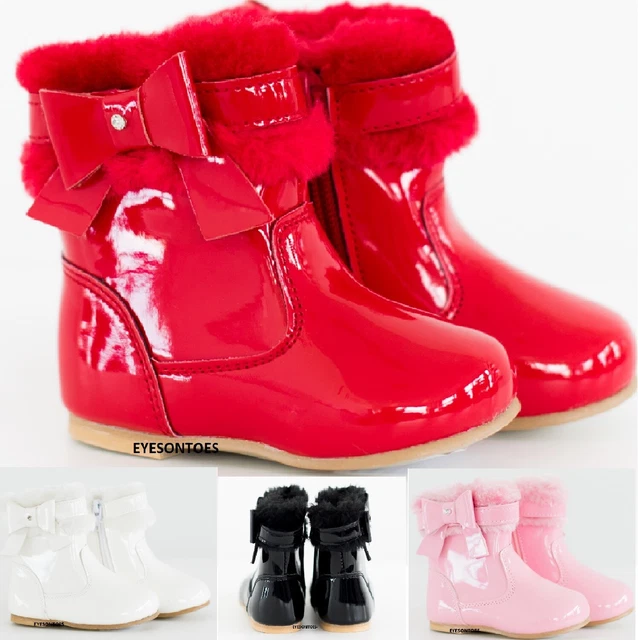 Scarpe Bambino Fiocco Diamante Bambine Bambini Caviglia Inverno Spagnolo Bambino Taglia
