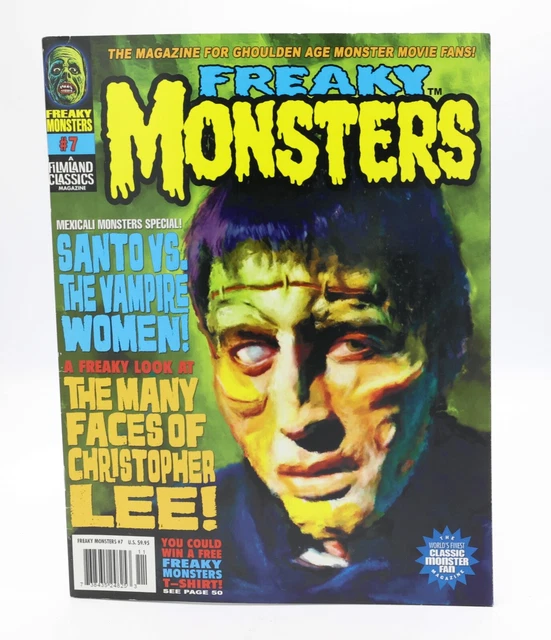 Freaky Monsters Magazine #7 Dec 2011 January 2012 Excellent condition!