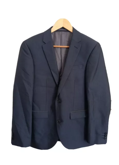 NEXT Blue TWO BUTTON Suit Jacket BLAZER Mens Size 36S Slim Fit GREAT CONDITION