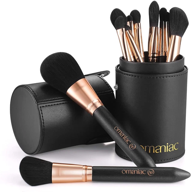 ® Pennelli Make Up, 12Pz Set Pennelli Da Trucco Professionali Con Porta Pennelli