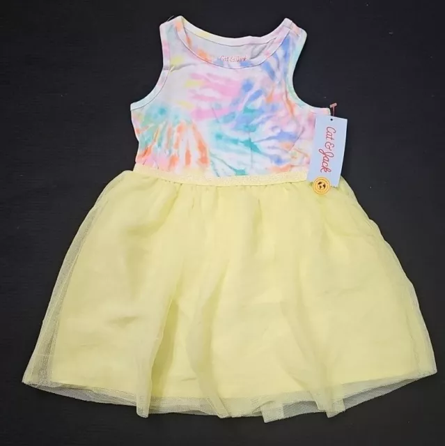 *NWT* Cat & Jack Tie-Dye Tank Top Dress Girls Size 2T Y5