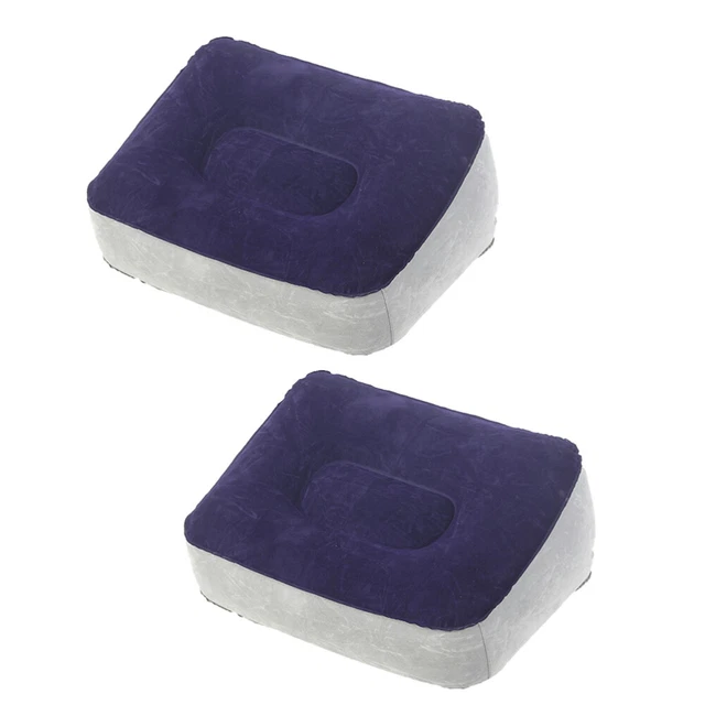 2 Pcs Office Inflatable Foot Rest Plane Kids Step Stool Leg Flights