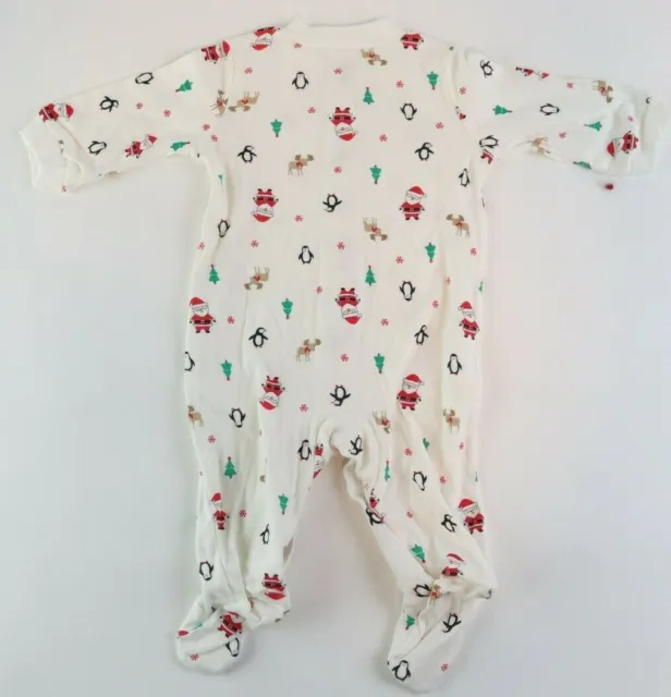 Carters Baby Infant Girl 2 Pc Christmas Print Bodysuit  Pants Size 0-3 Months 3