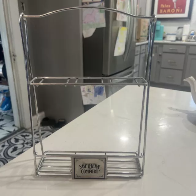 Southern Comfort Bar Rack Man Cave Display Metal Straw Holder Advertising
