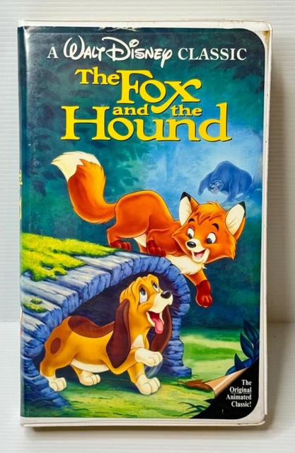 THE FOX AND the Hound (VHS 2041) Walt Disney Clamshell Rare Black ...