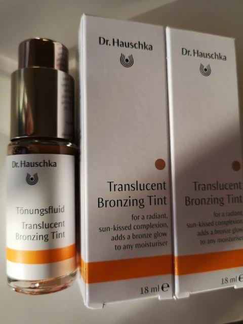 £42 2X Dr Hauschka Translucent Bronzing Tint Add Bronze Glow To Moisturiser 18Ml