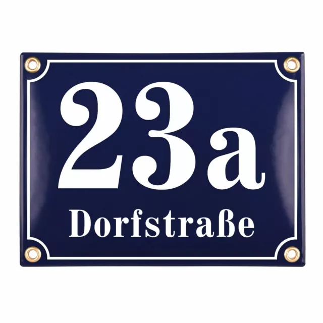 Emailschild 15x20 cm Personalisiert Hausnummer Adresse Schild mit Straßennamen