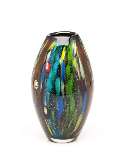 Decorative table vase - italian murano style - glass - 9.8" (25cm)