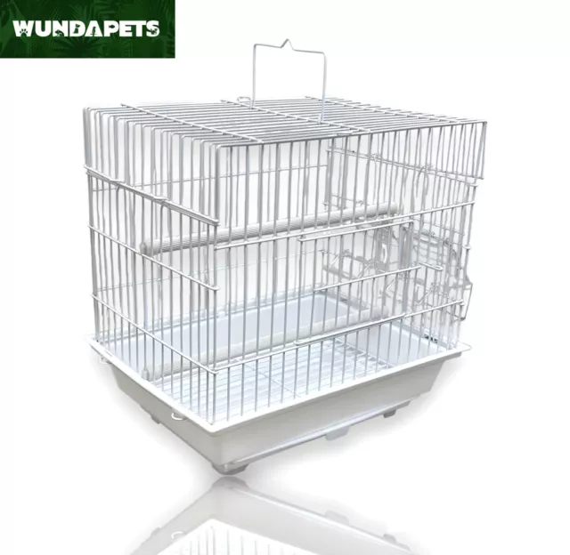 Wundapets Small Bird Travelling Carrying Cage Transport Cage Budgie Canary Finch