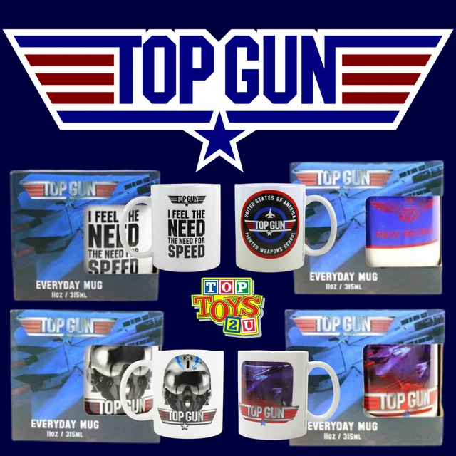 TOP GUN MAVERICK Gift Idea Quality 315ml Set of 4 Ceramic Mugs £16.95 PicClick UK