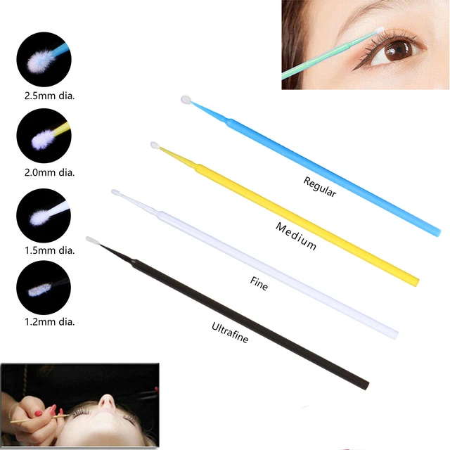 100-1000pcs Dental Micro Applicator Disposable Teeth Brush Tips Regular/Fine sm