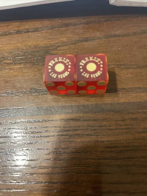 Fremont Casino Dice Las Vegas L1862 1990’s Non Matching Numbers