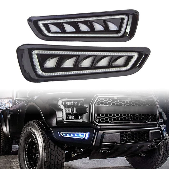Frecce fendinebbia LED Luce Diurna per Ford F150 Raptor 2017-2020 Coppia
