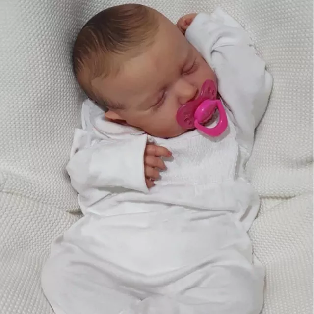 Reborn Baby Dolls 3D Soft Touch Real Body Doll Newborn Full Handmade Kids Gift