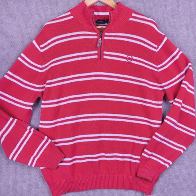 IZOD Sweater Boys XL (18-20) Heavyweight Pullover Quarter Zip Longsleeve Knit