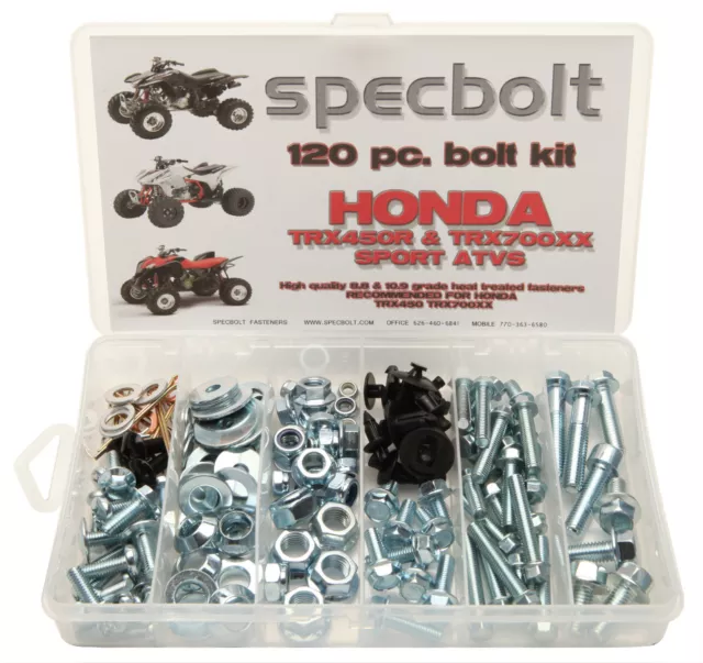 HONDA TRX450R Restoration Bolt Kit engine plastic frame ATV 700XX SPECBOLT