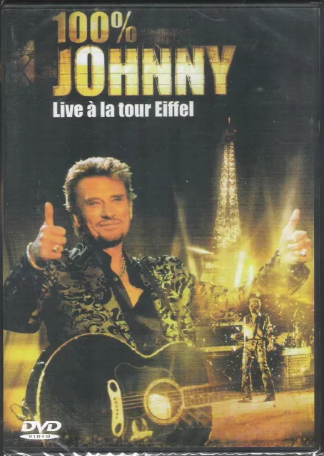 DVD Concert "Johnny Hallyday" 100% Live à la tour Eiffel (7) Neuf S/Blister