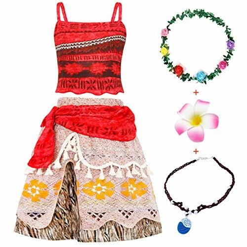 Jurebecia Abito Moana  Vestito da Ragazza Abiti da Principessa Set di (z0X)