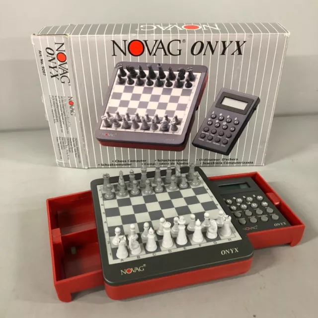 Novag Onyx Chess Computer Set Strategy Skill Game 16 Levels Hint Training -CP