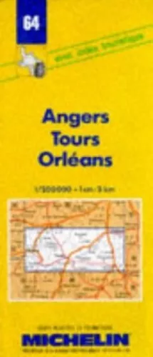 Michelin Map 64 Angers, Tours, Orle... by Michelin Travel Publ Sheet map, folded