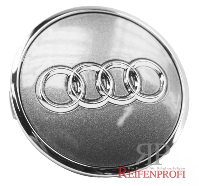 Nabenkappen-Set Audi A3 / TT Original Zubehör Tuning Zierkappe  schwarz/Chrom/Glanz