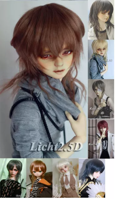 BJD Doll Wig 1/3 8-9" Pullip SD MSD MDD 1/4 7-8" YOSD BB 1/6 6-7" Straight Hair