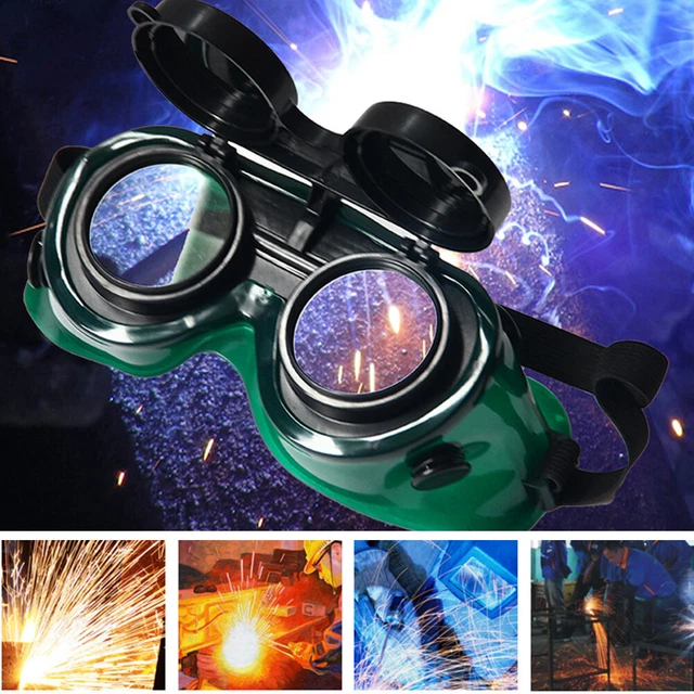 Anti-scratch Welding Goggles Flip Up Darken Cutting Grinding Safety Glasses