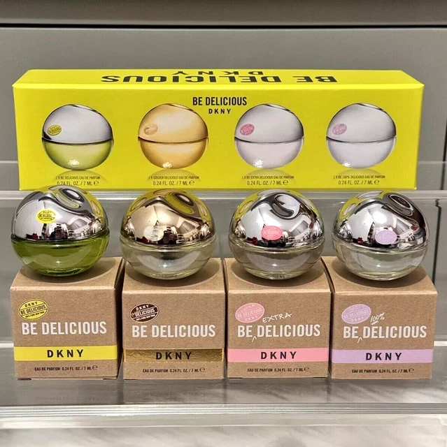 4 X 7 Ml DKNY Be Delicious Mini/Miniatures perfume Gift Set NEW&SEAL £ ...