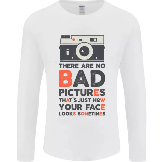 Fotografia Your Face Divertente Fotografo da Uomo Manica Lunga T-Shirt