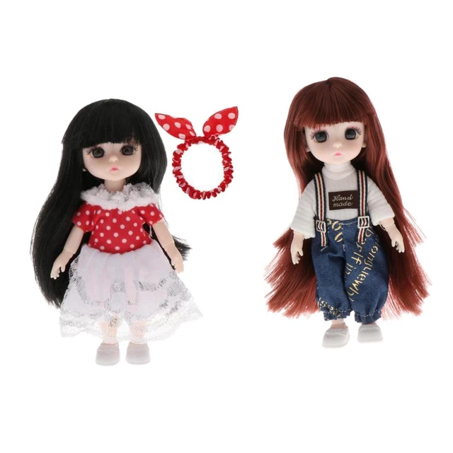 Bambola Snodata Per Bambola BJD Da 2 Pezzi 16 Cm