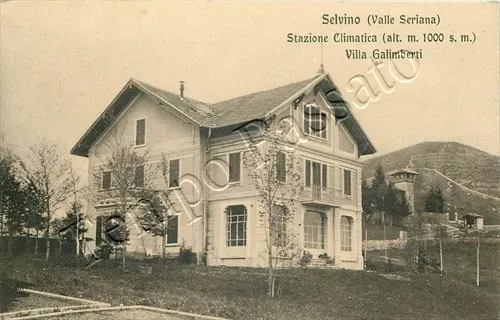 Cartolina di Selvino, Villa Galimberti - Bergamo