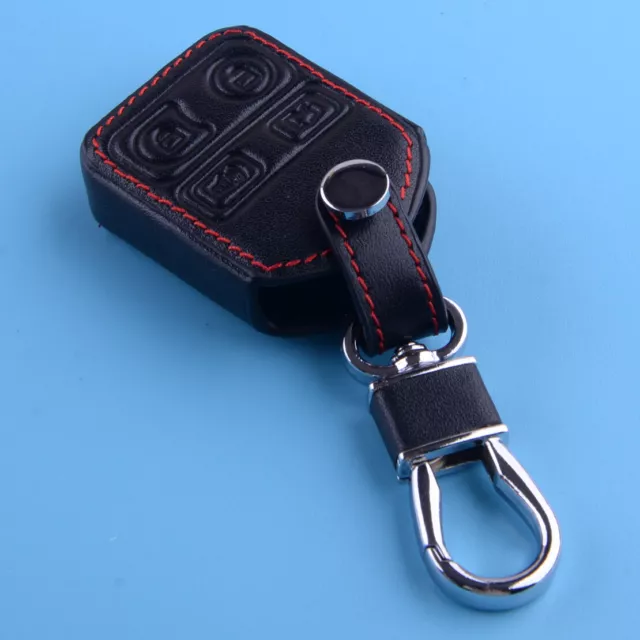 Leather Remote Key Case Cover Shell Fob Fit For Lincoln Mercury Focus Explorer