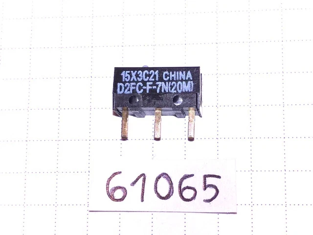 Omron D2FC-F-7N(20M) Microswitch Snap Action SPST-NO 20 million mouse clicks