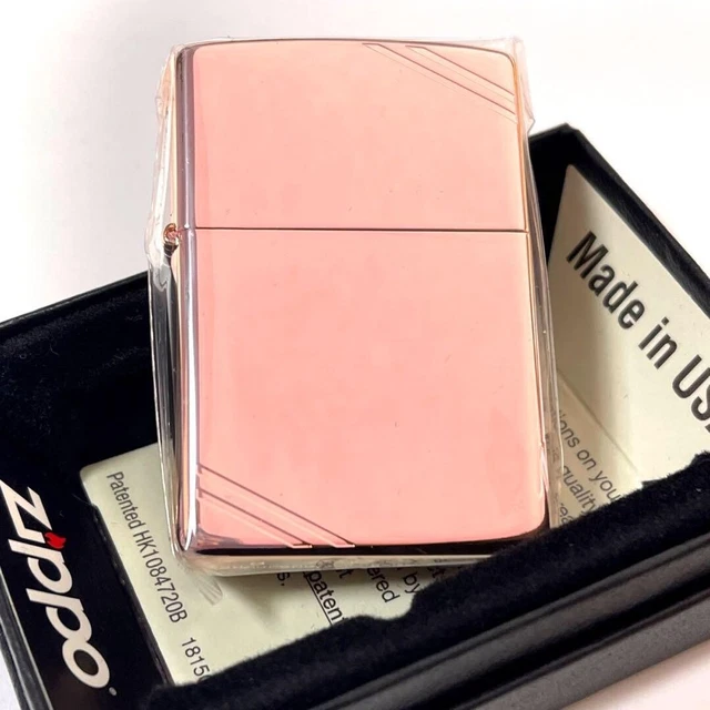 Zippo Oil Lighter 200 Copper Plain Pattern Full Color Print Regular Case Japan