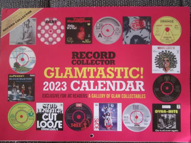 Record Collector Magazine Glamtastic! 2023 Calendar Gallery of Glam Collectables